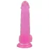 Lovetoy - dildo z przyssawką - różowy żelowy - 20 cm