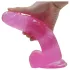 Lovetoy - dildo z przyssawką - różowy żelowy - 20 cm