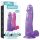 Lovetoy - dildo z przyssawką - 20 cm - fioletowy
