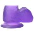 Lovetoy Jelly Studs - fioletowy dildo z przyssawką - 15 cm