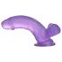 Lovetoy Jelly Studs - fioletowy dildo z przyssawką - 15 cm