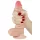 Lovetoy - dildo realistyczne - podwójna warstwa - 18 cm - kolor naturalny