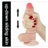 Lovetoy Sliding-Skin - podwójna warstwa - 18cm (naturalny)