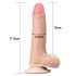 Lovetoy Sliding-Skin - podwójna warstwa - 18cm (naturalny)