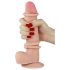 Lovetoy Sliding-Skin - podwójna warstwa, naturalny 21 cm dilda