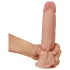 Lovetoy - realistyczny dwuwarstwowy dildo - 21 cm - cielisty