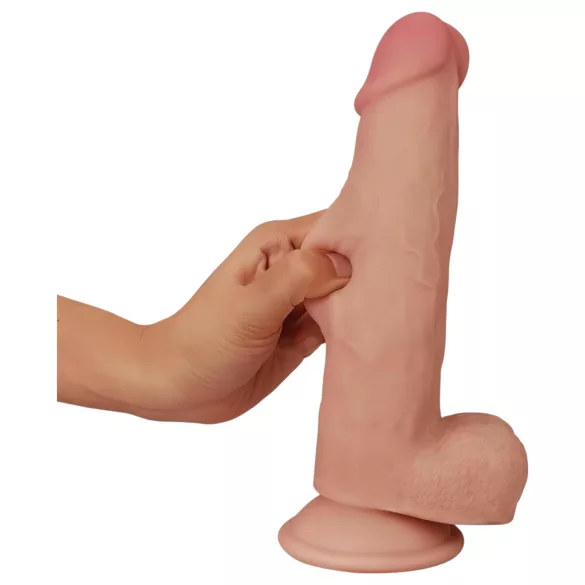 Lovetoy - realistyczny dwuwarstwowy dildo - 21 cm - cielisty