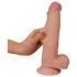 Lovetoy - realistyczny dwuwarstwowy dildo - 21 cm - cielisty