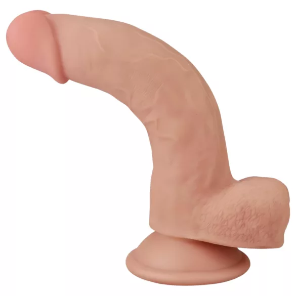 Lovetoy - realistyczny dwuwarstwowy dildo - 21 cm - cielisty