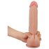 Lovetoy Sliding-Skin — dwuwarstwowy dildo — 23cm (naturalny)