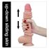 Lovetoy Sliding-Skin — dwuwarstwowy dildo — 23cm (naturalny)