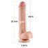 Lovetoy Sliding-Skin — dwuwarstwowy dildo — 23cm (naturalny)