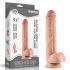 Lovetoy Sliding-Skin — dwuwarstwowy dildo — 23cm (naturalny)