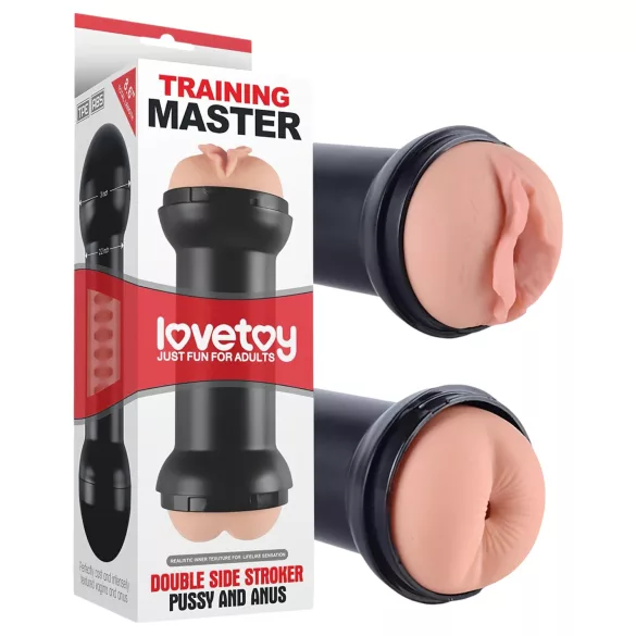Lovetoy - masturbator wagina i anus - realistyczny - kolor cielisty