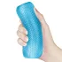 Lovetoy - masturbator dwustronny - żebrowany - niebieski