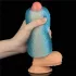 Lovetoy - masturbator dwustronny - żebrowany - niebieski