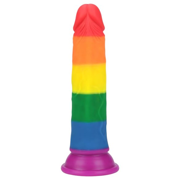 Lovetoy Prider - realistyczne dildo - 19cm (tęczowe)