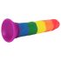 Lovetoy Prider - realistyczne dildo - 19cm (tęczowe)