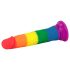 Lovetoy Prider - realistyczne dildo - 19cm (tęczowe)