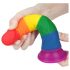 Lovetoy Prider - realistyczne dildo - 19cm (tęczowe)