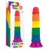 Lovetoy Prider - realistyczne dildo - 19cm (tęczowe)