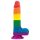 Lovetoy Prider - realistyczny dildo z jądrami 20 cm (tęczowy)