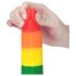 Lovetoy Prider - realistyczny dildo z jądrami 20 cm (tęczowy)