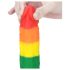 Lovetoy Prider - realistyczny silikonowy dildo - 19cm (tęczowy)