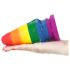 Lovetoy Prider - analny korek tęczowy 15 cm