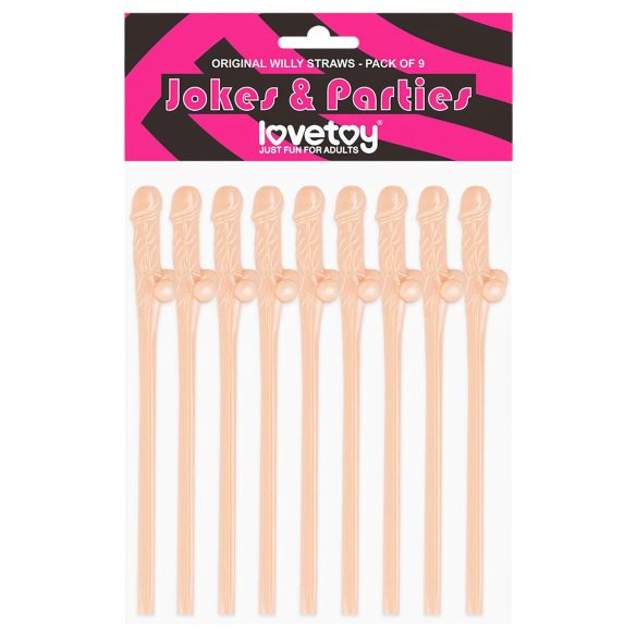 Lovetoy - realistyczna rurka do picia penis (naturalny)