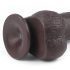 Lovetoy Sliding-Skin - podwójny dildo - 23 cm (brązowy)