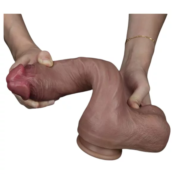 Lovetoy Nature Cock - realistyczny dildos - podwójna warstwa - 26cm - cielisty