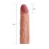 Lovetoy Pleasure X-tender - nakładka na penisa - 19 cm (naturalny)