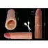 Lovetoy Pleasure X-tender - nakładka na penisa - 19 cm - cielisty