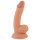 Mr. Rude - realistyczny dildo z przyssawką i jajkami - 18 cm (naturalny)