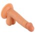 Pan Zuchwały - przyssawkowy, realistyczny dildo z jądrami 17cm (natura)