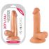 Pan Zuchwały - przyssawkowy, realistyczny dildo z jądrami 17cm (natura)