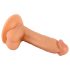 Pan Zuchwały - przyssawkowy, realistyczny dildo z jądrami 17cm (natura)