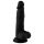 Mr. Rude - czarny, realistyczny dildo z jądrami, przyssawka, 19 cm