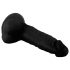 Mr. Rude - czarny, realistyczny dildo z jądrami, przyssawka, 19 cm