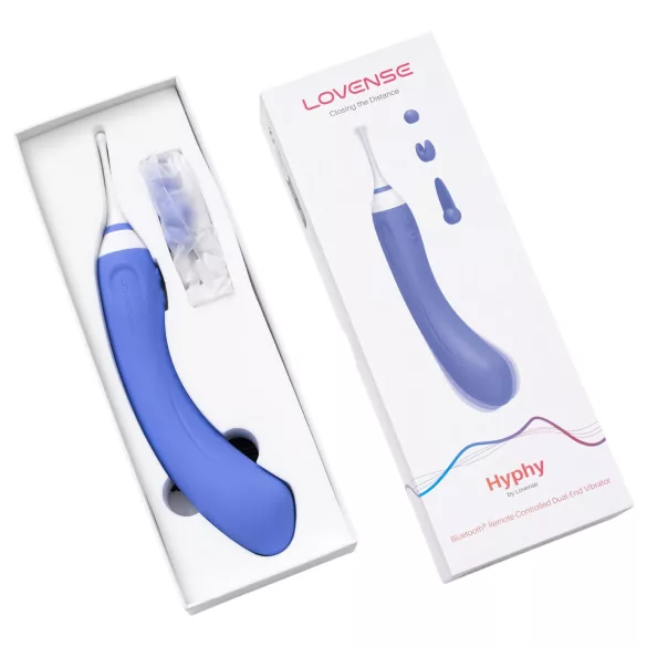 Lovense Hyphy - wibrujący stymulator 2w1 sterowany aplikacją (fioletowy)