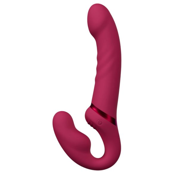 LOVENSE Lapis - bezpaskowy wibrujący strap-on (czerwony)