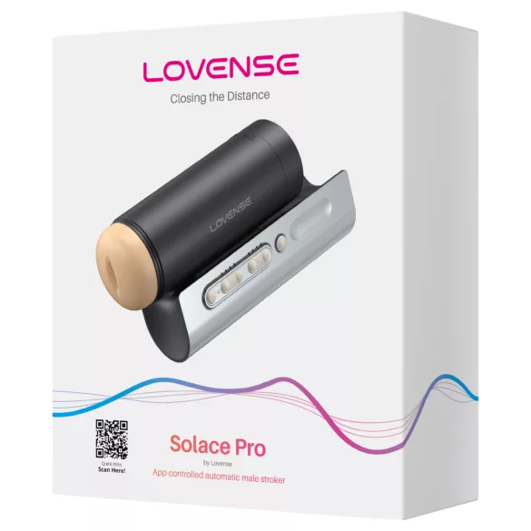 LOVENSE Solace Pro - inteligentny masturbator z ruchem góra‑dół (czarny)