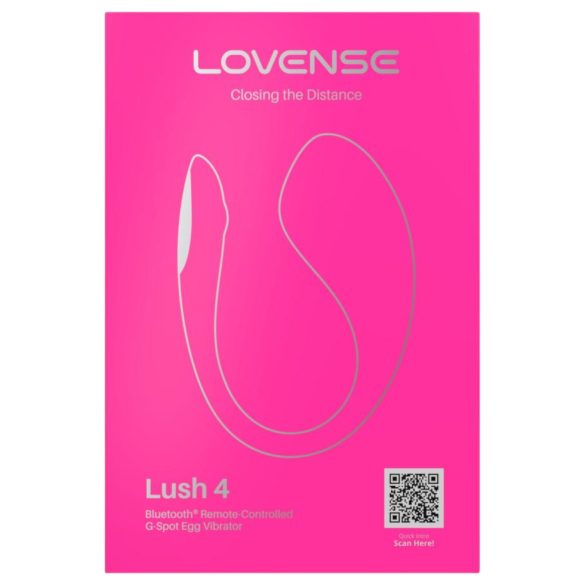 Lovense Lush 4 - wibrujące jajko sterowane aplikacją - różowy