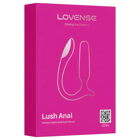 Lovense Lush Anal - wibrator analny sterowany aplikacją, z diodą LED - różowy