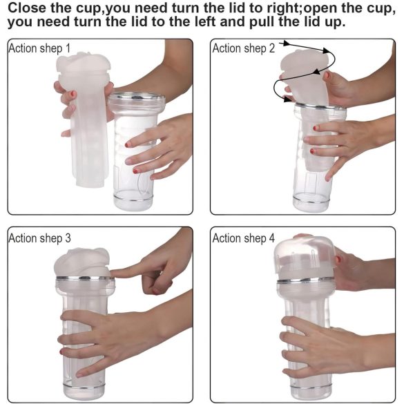 Tracy's Dog Crystal - masturbator waginalny realistyczny - przezroczysty