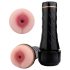 Realistyczna masturbator - czarno-naturalny