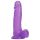 Fioletowy Tracy's Dog Jelly 8 - dildo z przyssawką i jądrami