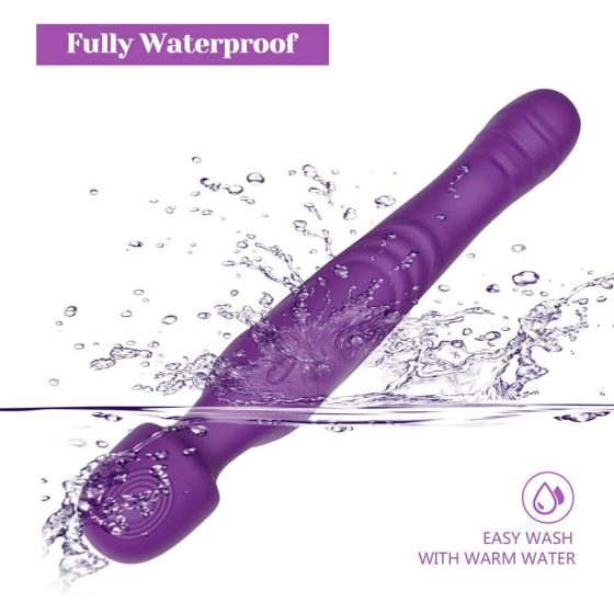 Tracy's Dog Wand - wodoodporny, ładowalny, pulsujący wibrator masujący (fioletowy)