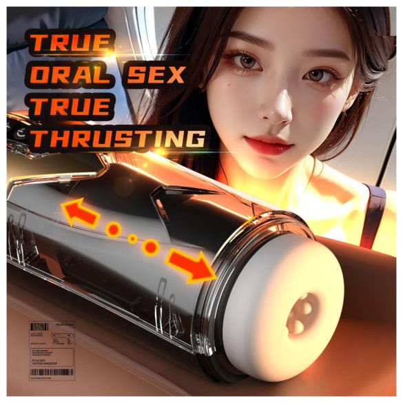 Leopard - masturbator typu pchającego - czarny